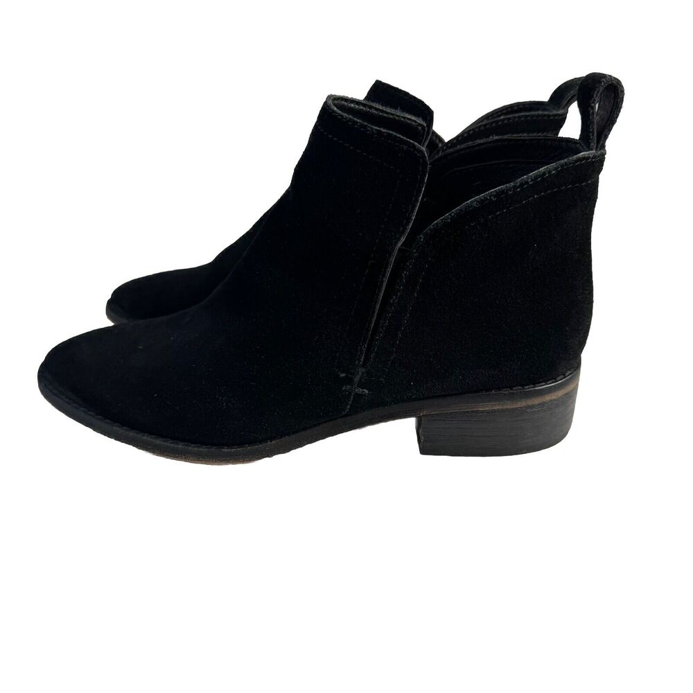 DOLCE VITA Women's Black Suede Ankle Boots Size 7.5